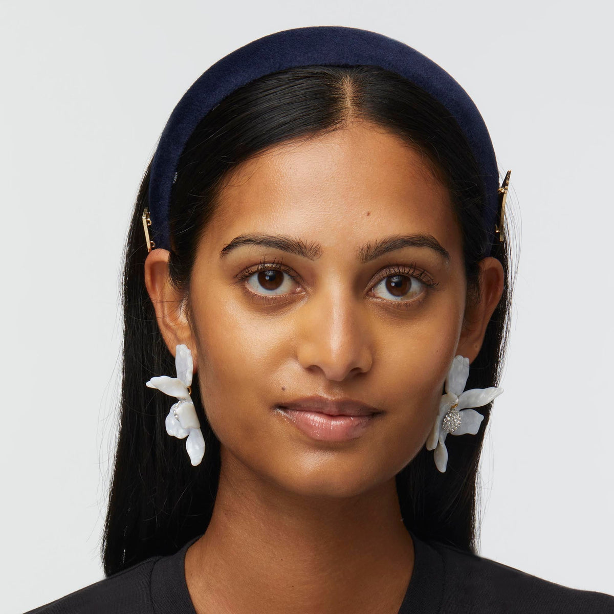 Lele Sadoughi HEADBANDS NEW ENGLAND PATRIOTS LELE SADOUGHI X NFL NAVY CHARLOTTE HEADBAND