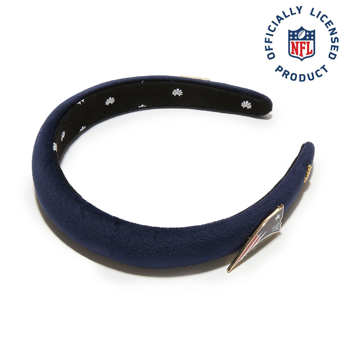 Lele Sadoughi HEADBANDS NEW ENGLAND PATRIOTS LELE X NFL NAVY CHARLOTTE HEADBAND *PRE-ORDER*