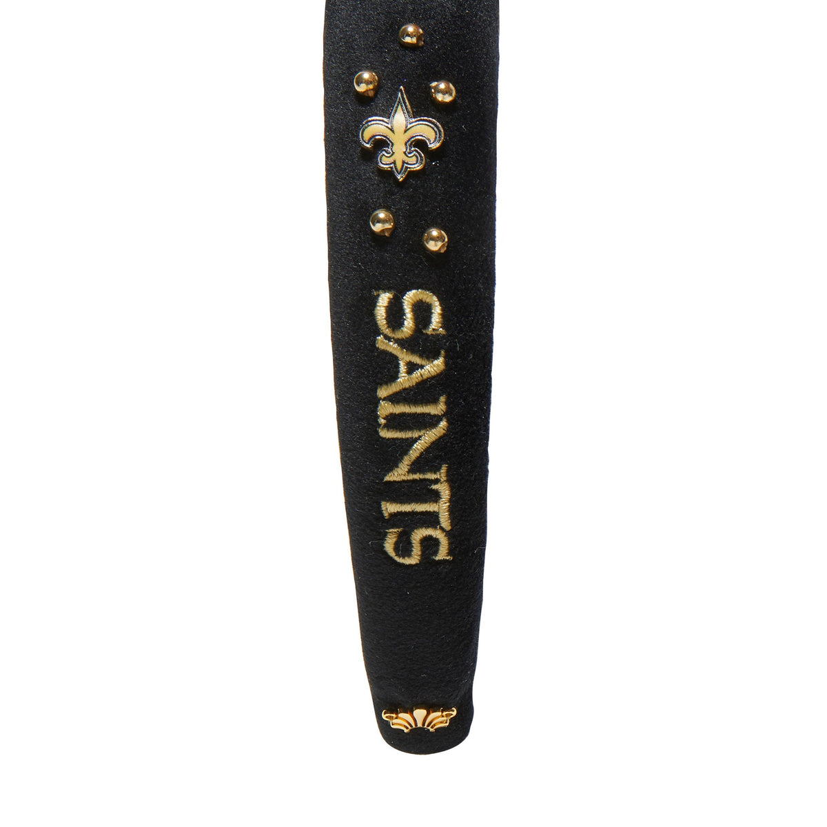 Lele Sadoughi HEADBANDS NEW ORLEANS SAINTS LELE X NFL JET CHARLOTTE HEADBAND *PRE-ORDER*
