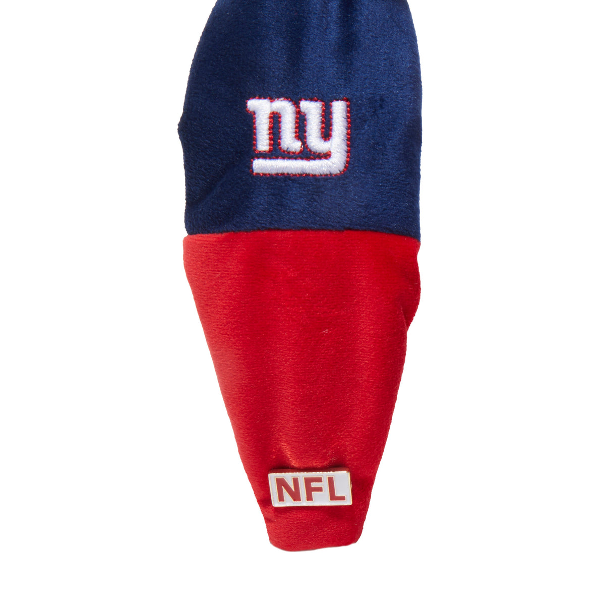 Lele Sadoughi HEADBANDS NEW YORK GIANTS LELE X NFL BLUE RED EMBROIDERED KNOTTED HEADBAND