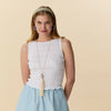 Lele Sadoughi HEADBANDS NILE MIST BESSETTE CRYSTAL EDGE HEADBAND