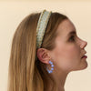 Lele Sadoughi HEADBANDS NILE MIST BESSETTE CRYSTAL EDGE HEADBAND