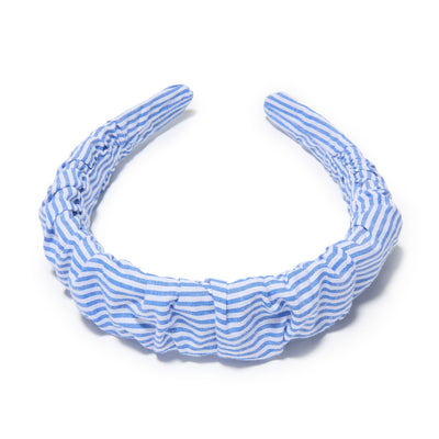 Lele Sadoughi HEADBANDS OCEANSPRAY KELLY COTTON SEERSUCKER HEADBAND