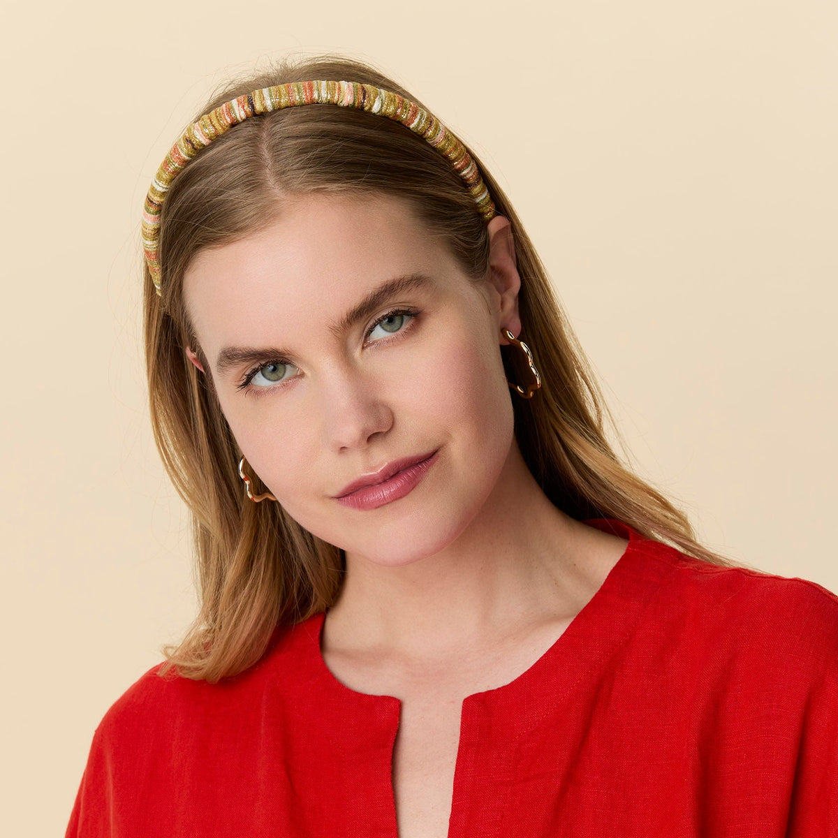 Lele Sadoughi HEADBANDS OCHRE JESSIE HEADBAND