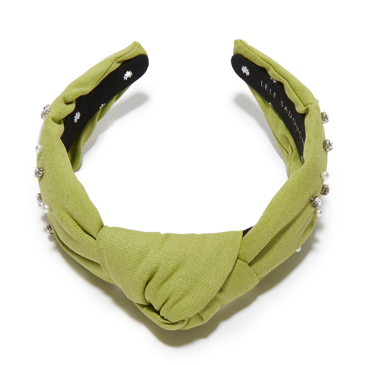 LELE SADOUGHI HEADBANDS OLIVE KAPPA DELTA KNOTTED HEADBAND