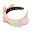 Lele Sadoughi HEADBANDS ONE SIZE APRICOT OMBRE VELVET SHIRLEY HEADBAND