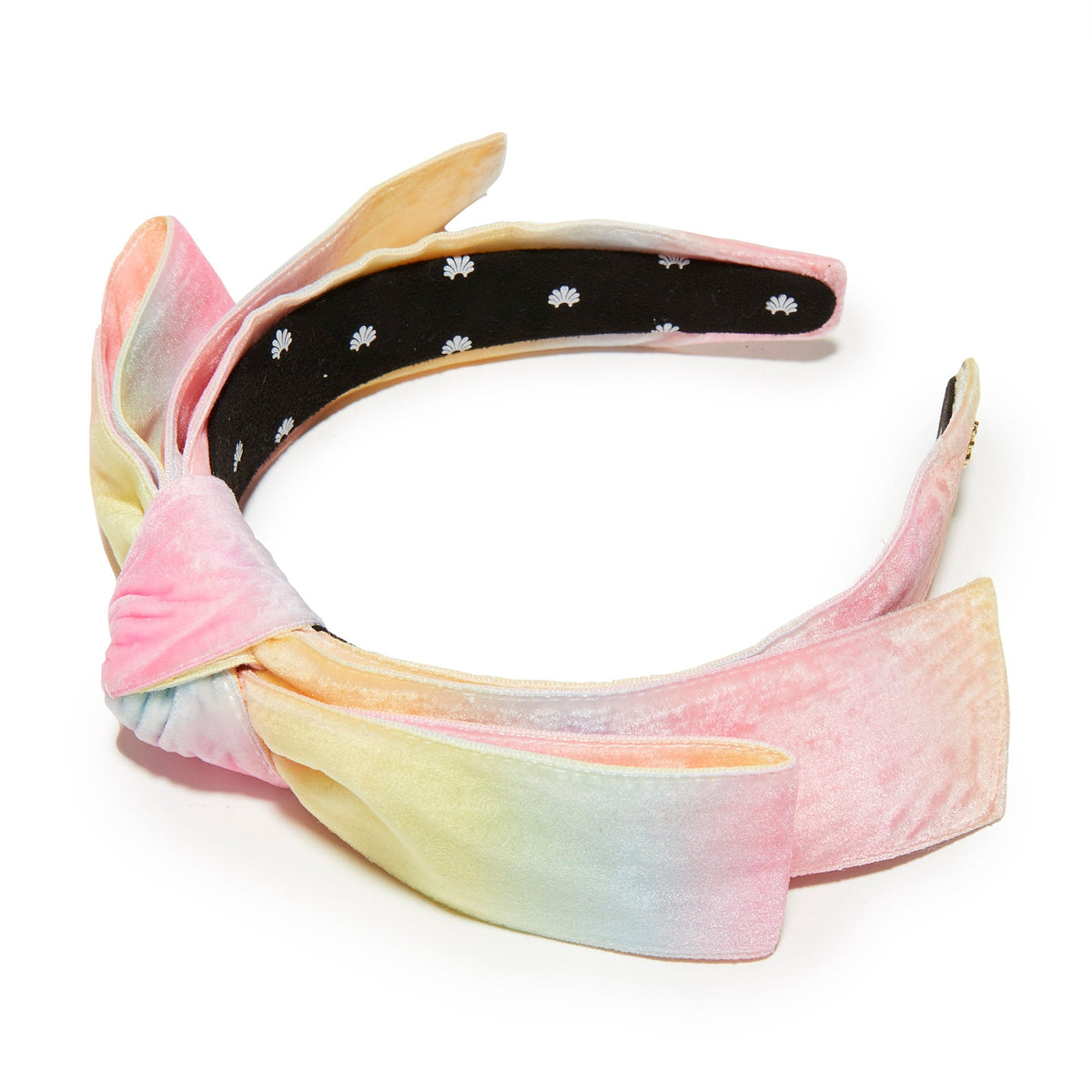 Lele Sadoughi HEADBANDS ONE SIZE APRICOT OMBRE VELVET SHIRLEY HEADBAND