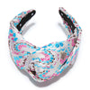 Lele Sadoughi HEADBANDS ONE SIZE BEACH MEDLEY  GRETA BROCADE HEADBAND