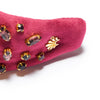 Lele Sadoughi HEADBANDS ONE SIZE BURGUNDY MIXED CRYSTAL HOLLY HEADBAND