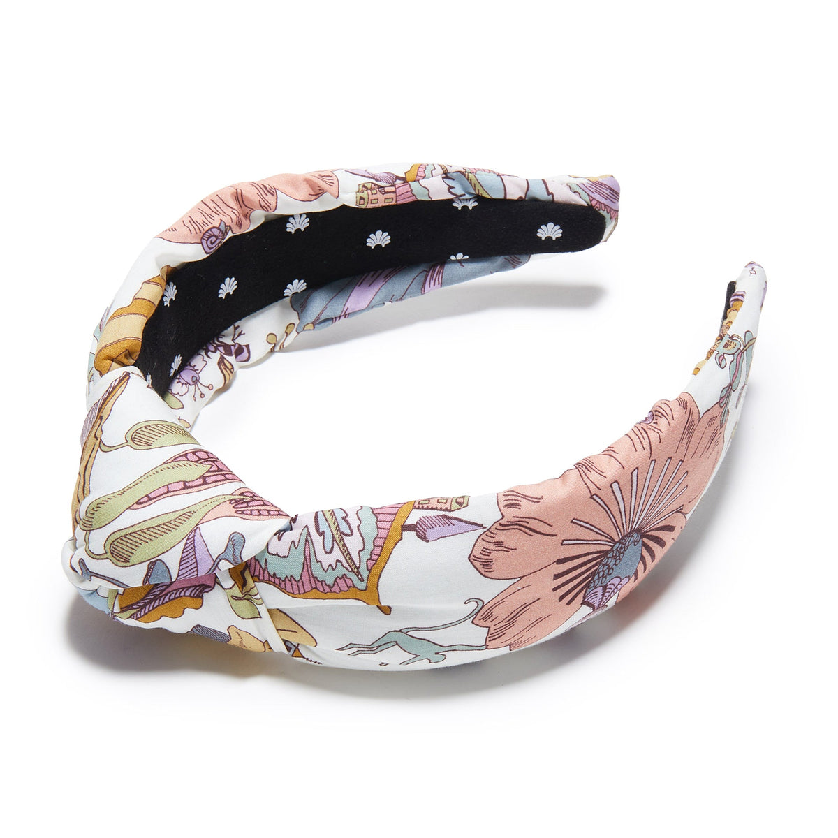 Lele Sadoughi HEADBANDS ONE SIZE FANTASY LAND PRINTED KNOTTED HEADBAND
