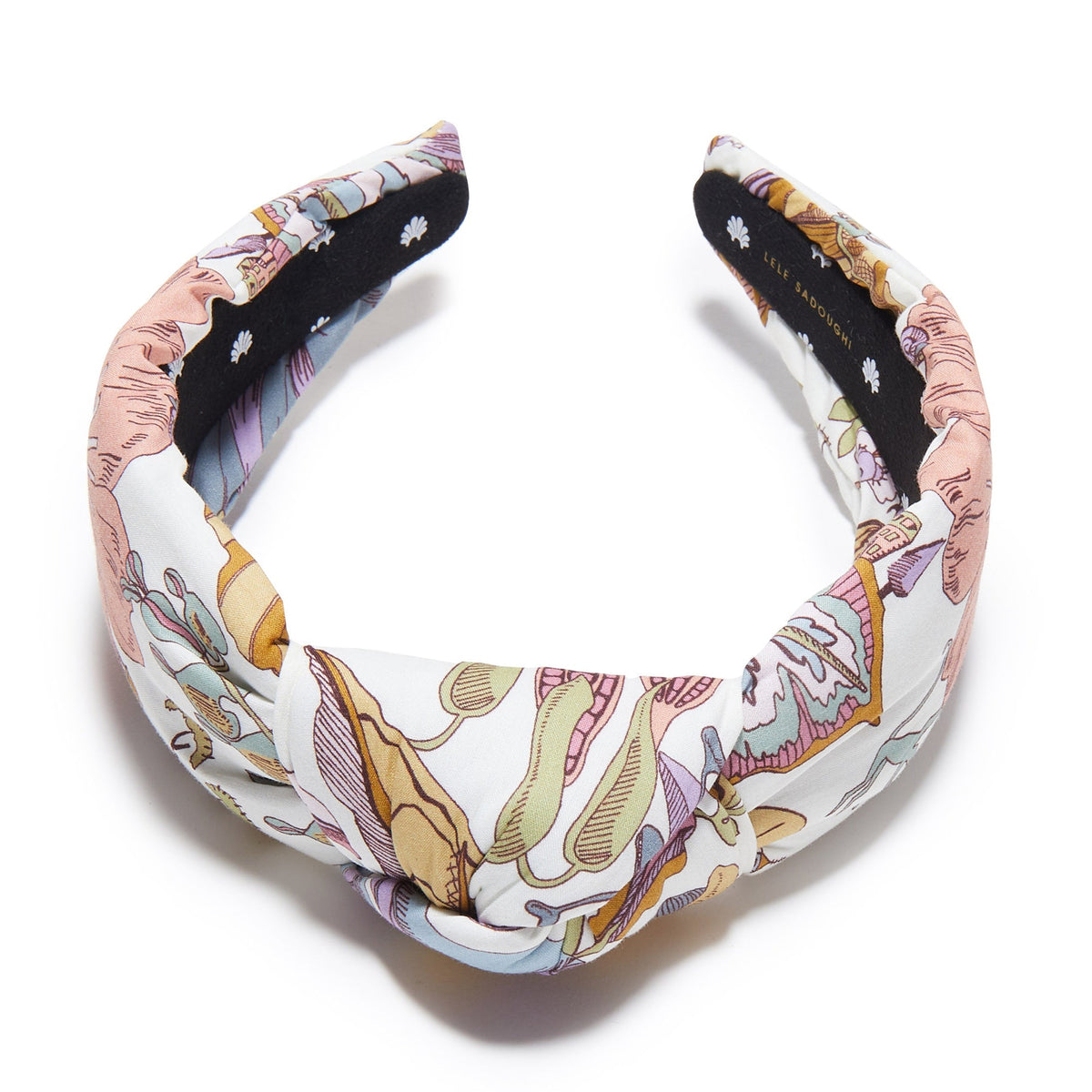 Lele Sadoughi HEADBANDS ONE SIZE FANTASY LAND PRINTED KNOTTED HEADBAND