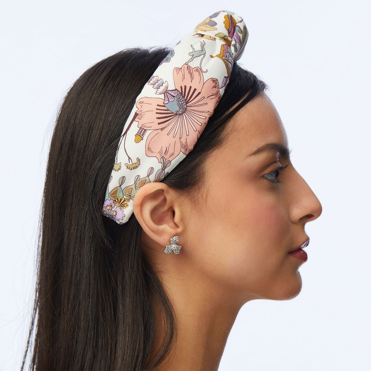 Lele Sadoughi HEADBANDS ONE SIZE FANTASY LAND PRINTED KNOTTED HEADBAND