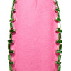 Lele Sadoughi HEADBANDS ONE SIZE FLAMINGO CRYSTAL TRIM KNOTTED HEADBAND