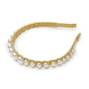 Lele Sadoughi HEADBANDS ONE SIZE GOLD GRADUATED PEARL HEADBAND