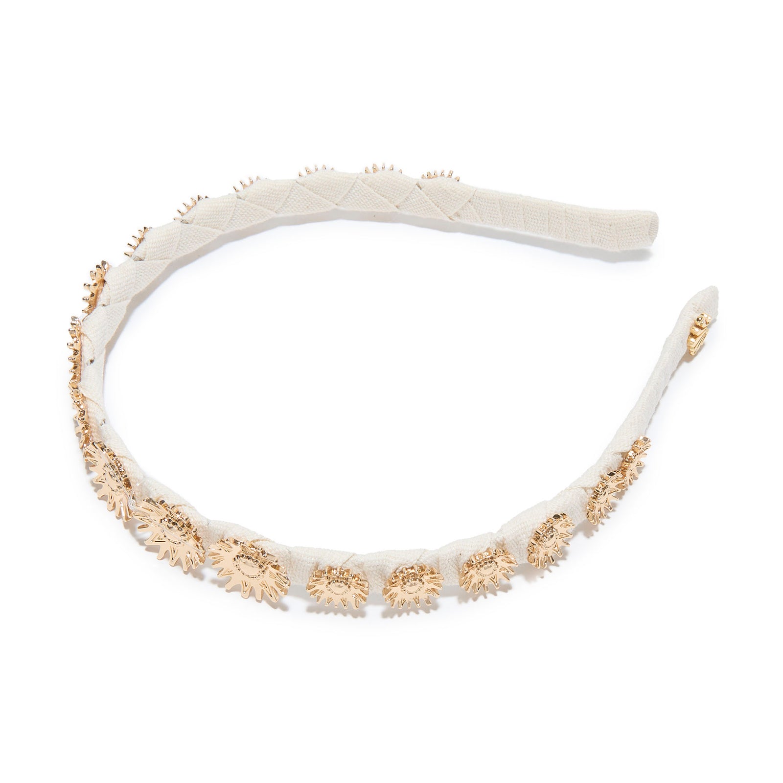 Lele Sadoughi HEADBANDS ONE SIZE GOLD SOLEIL STRAND HEADBAND