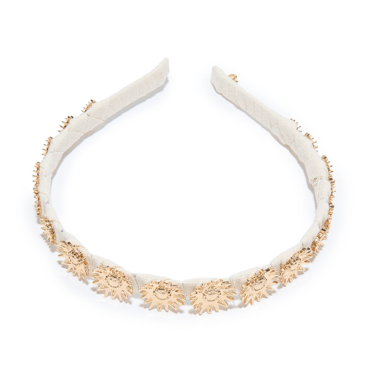 Lele Sadoughi HEADBANDS ONE SIZE GOLD SOLEIL STRAND HEADBAND