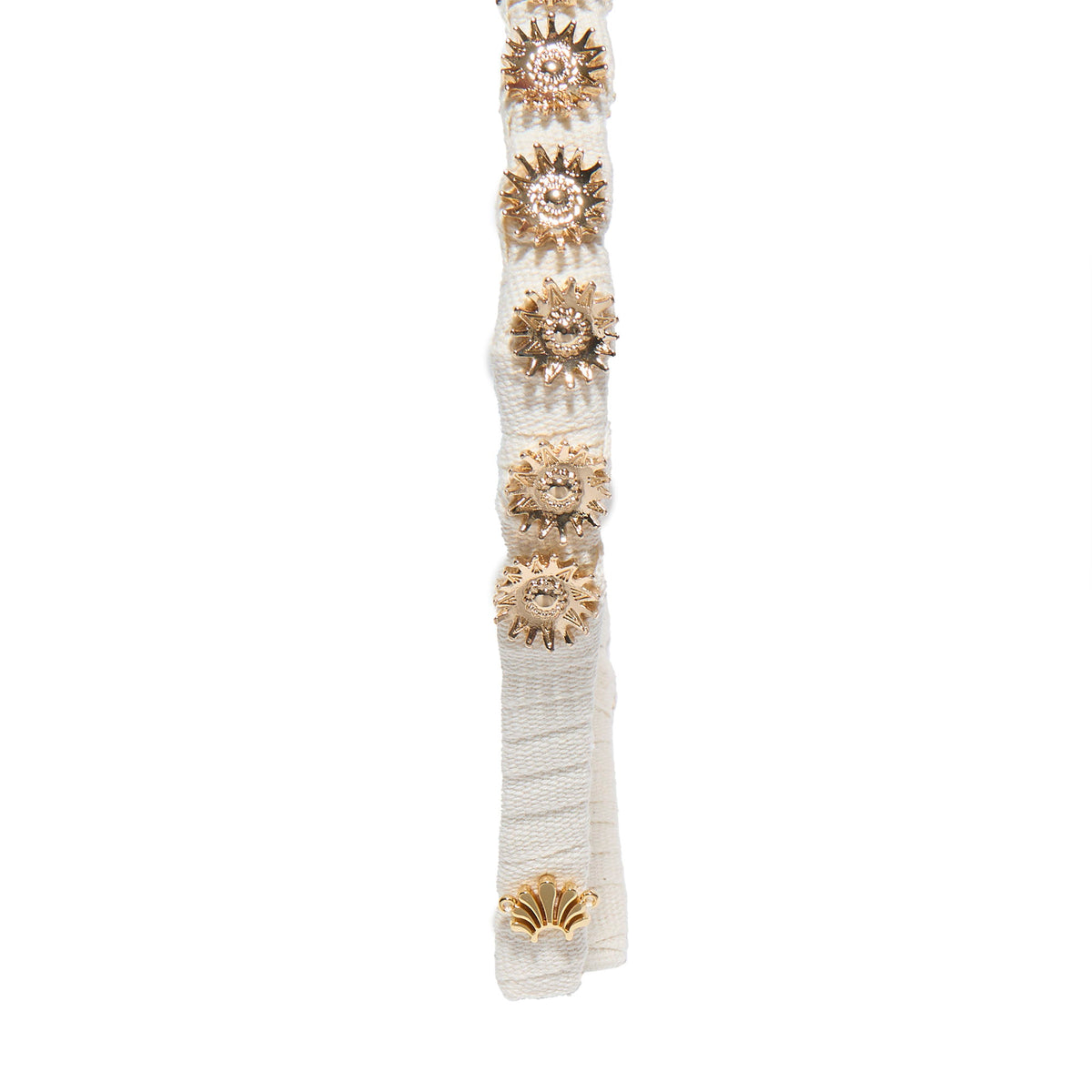 Lele Sadoughi HEADBANDS ONE SIZE GOLD SOLEIL STRAND HEADBAND