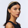 Lele Sadoughi HEADBANDS ONE SIZE GOLD SQUARE CRYSTAL STRAND HEADBAND
