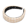 Lele Sadoughi HEADBANDS ONE SIZE GOLDEN IVORY  ALICE RAFFIA HEADBAND