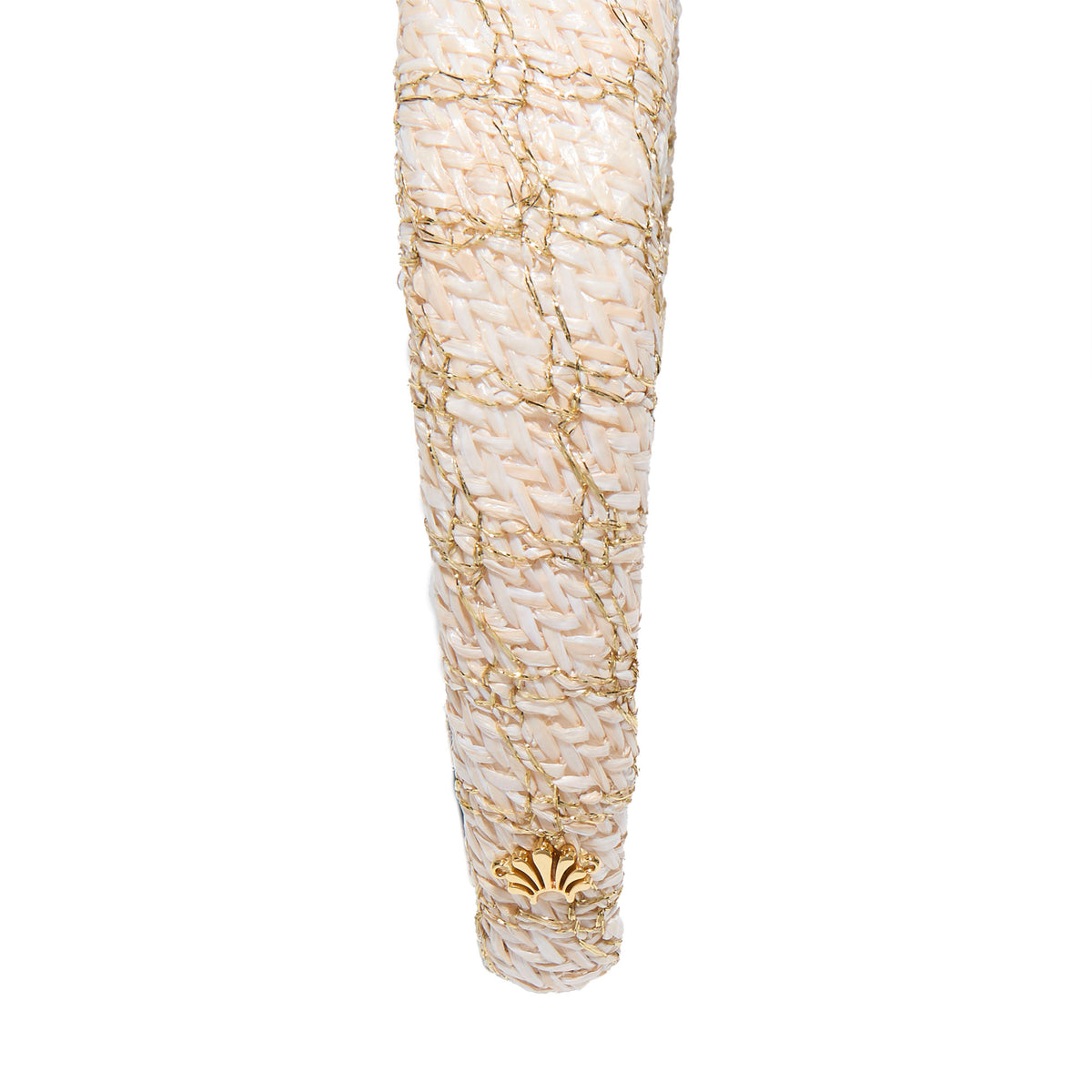 Lele Sadoughi HEADBANDS ONE SIZE GOLDEN IVORY  ALICE RAFFIA HEADBAND