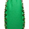 Lele Sadoughi HEADBANDS ONE SIZE GRASS GREEN CRYSTAL TRIM KNOTTED HEADBAND