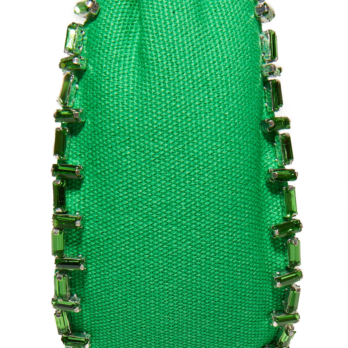 Lele Sadoughi HEADBANDS ONE SIZE GRASS GREEN CRYSTAL TRIM KNOTTED HEADBAND