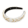 Lele Sadoughi HEADBANDS ONE SIZE IVORY CHARLOTTE PEARL SPRINKLE HEADBAND