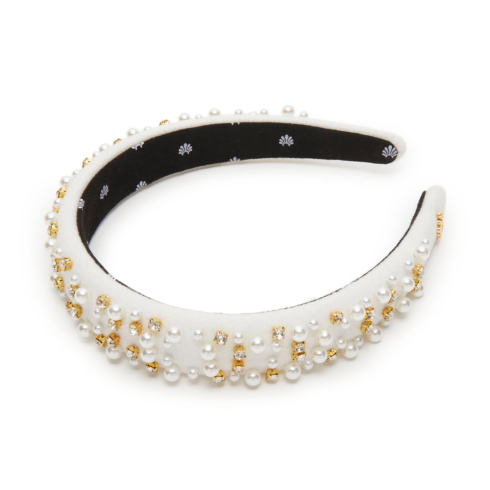 Lele Sadoughi HEADBANDS ONE SIZE IVORY CHARLOTTE PEARL SPRINKLE HEADBAND