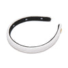 Lele Sadoughi HEADBANDS ONE SIZE IVORY GIGI FAUX LEATHER EMBOSSED HEADBAND