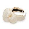 Lele Sadoughi HEADBANDS ONE SIZE IVORY ZAHA SILK HEADBAND