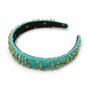 Lele Sadoughi HEADBANDS ONE SIZE JADE TURQUOISE CHARLOTTE CRYSTAL SPRINKLE HEADBAND