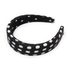 Lele Sadoughi HEADBANDS ONE SIZE JET ALICE POLKA DOT HEADBAND