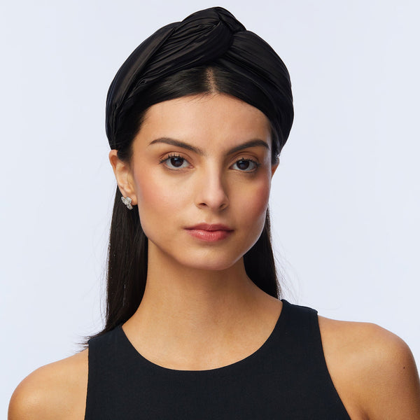 キネマ　kinema mohair hair band Black 新品 border hair band – Maison Kinema