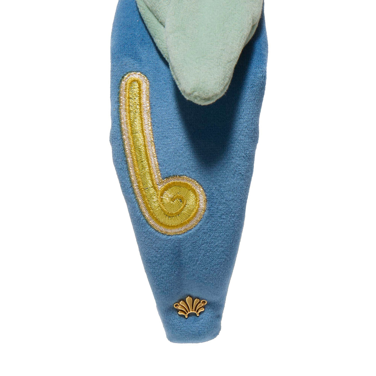 Lele Sadoughi HEADBANDS ONE SIZE LANDSCAPE COLUMNS THE MET X LELE VERONICA KLEE EMBROIDERED HEADBAND