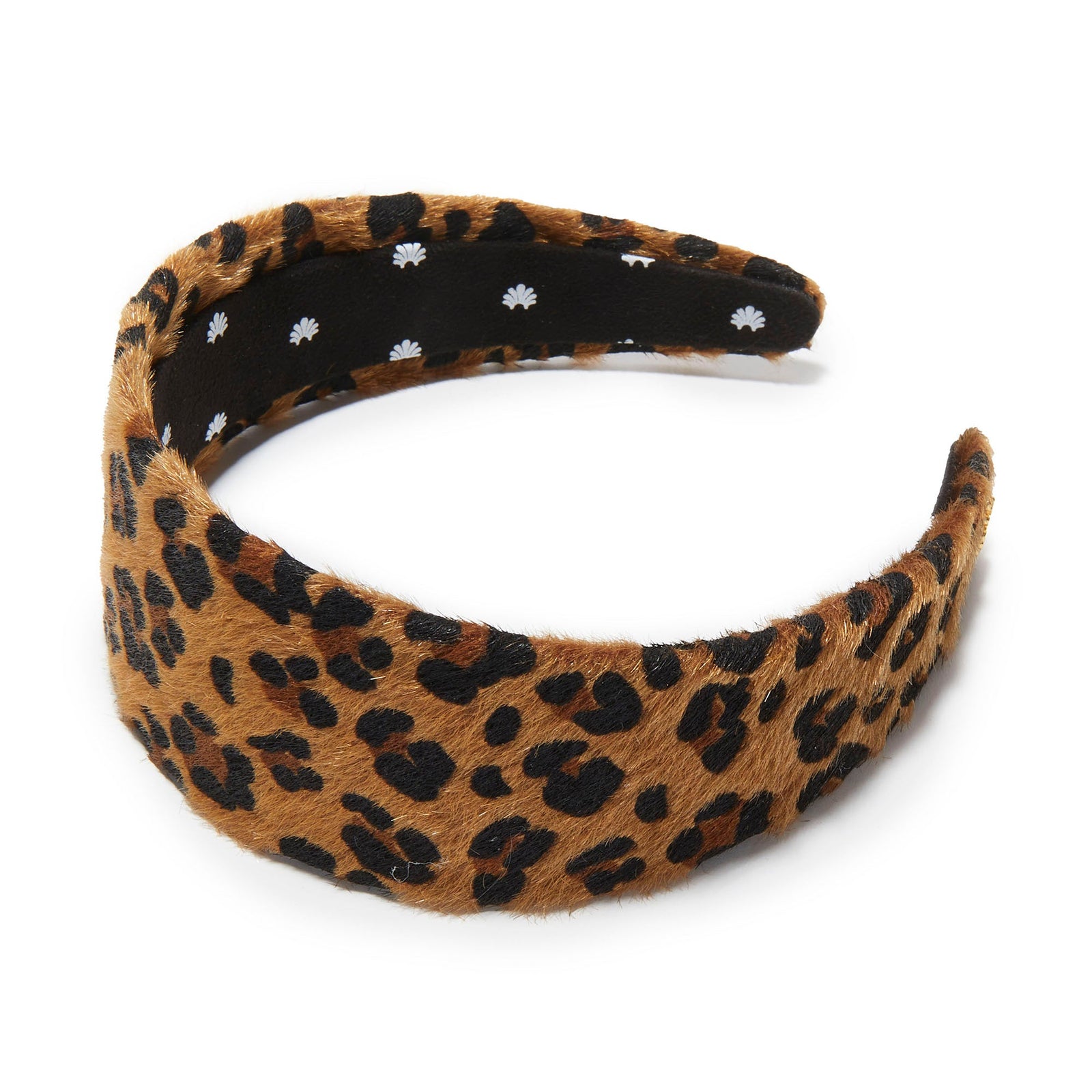 Lele Sadoughi HEADBANDS ONE SIZE LEOPARD BRIGITTE FAUX PONYHAIR HEADBAND