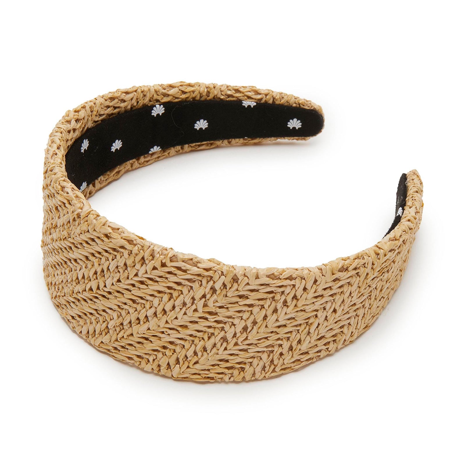 Lele Sadoughi HEADBANDS ONE SIZE NATURAL BRIGITTE RAFFIA HEADBAND