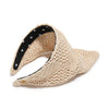 Lele Sadoughi HEADBANDS ONE SIZE NATURAL JACKIE CROCHET RAFFIA HANKERCHIEF HEADBAND
