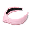 Lele Sadoughi HEADBANDS ONE SIZE PARADISE PINK  KNOTTED WOVEN HEADBAND