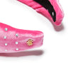 Lele Sadoughi HEADBANDS ONE SIZE PINK CRYSTAL DOTTED HOLLY HEADBAND