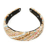 Lele Sadoughi HEADBANDS ONE SIZE PLAYA STRIPE TWEED BESSETTE HEADBAND