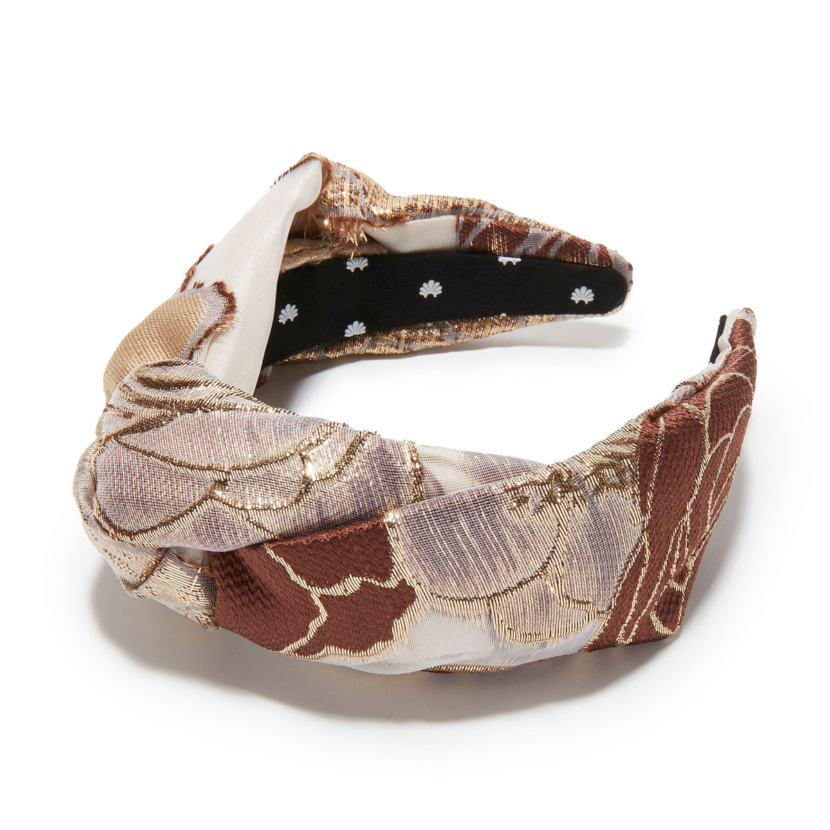 Lele Sadoughi HEADBANDS ONE SIZE PLUM BLUSH GRETA FLORAL LACE HEADBAND