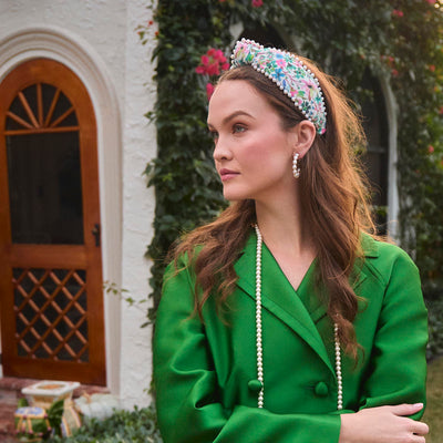 Lele Sadoughi HEADBANDS ONE SIZE SUMMER DREAMS KNOTTED PEARL EDGE LIBERTY HEADBAND