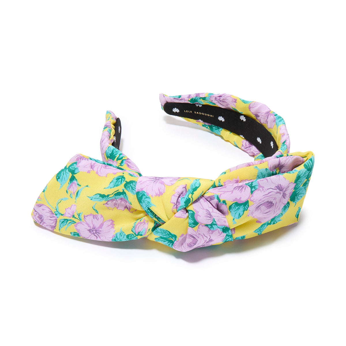 Lele Sadoughi HEADBANDS ONE SIZE SUNRISE ROSE HOLLY LIBERTY SILK HEADBAND