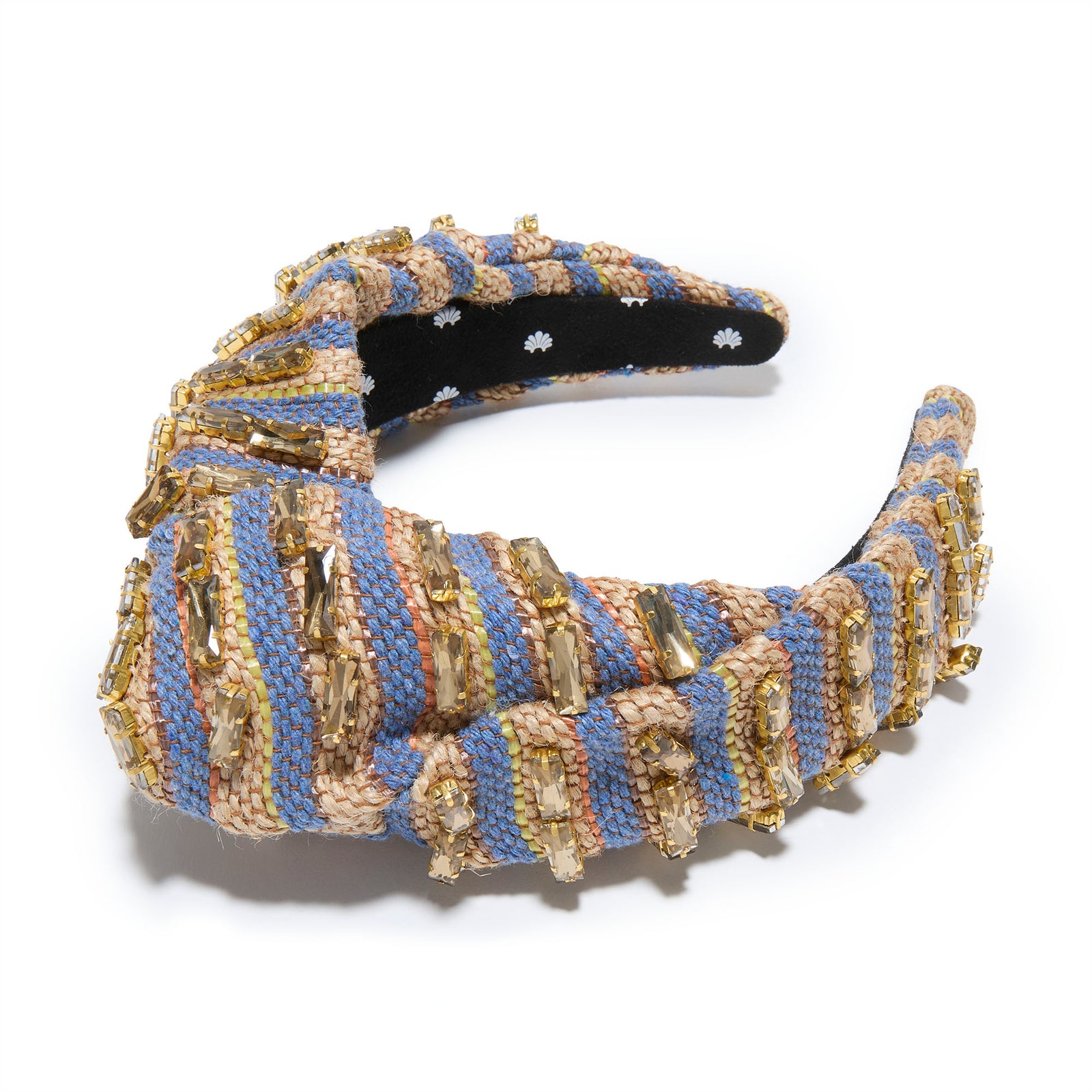 Lele Sadoughi HEADBANDS PAPYRUS LOTUS GRETA STRIPED BAGUETTE HEADBAND