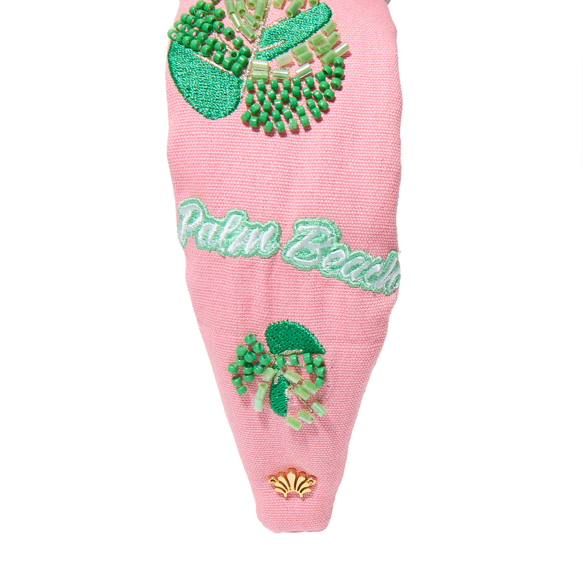 Lele Sadoughi HEADBANDS PARADISE PINK  HOLLY PALM BEACH HEADBAND