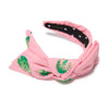 Lele Sadoughi HEADBANDS PARADISE PINK  HOLLY PALM BEACH HEADBAND