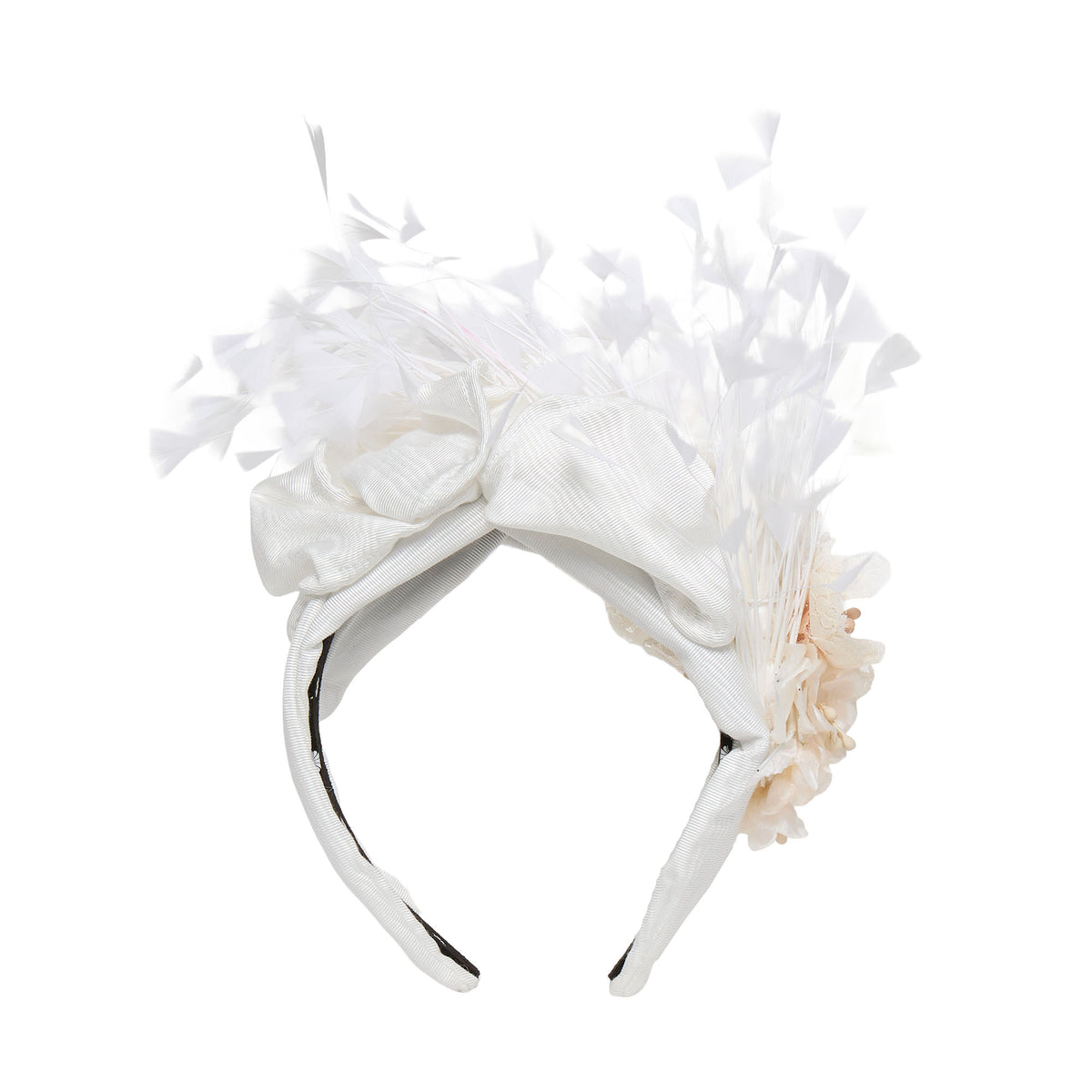 Lele Sadoughi HEADBANDS PEARL ROSE FLORAL BOUQUET HEADBAND