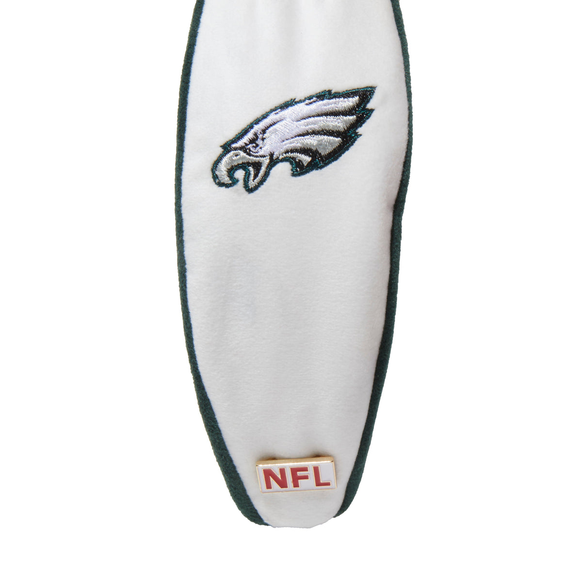 Lele Sadoughi HEADBANDS PHILADELPHIA EAGLES LELE X NFL IVORY EMBROIDERED KNOTTED HEADBAND