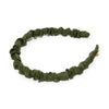 Lele Sadoughi HEADBANDS PINE GREEN JESSIE SILK HEADBAND