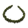 Lele Sadoughi HEADBANDS PINE GREEN JESSIE SILK HEADBAND